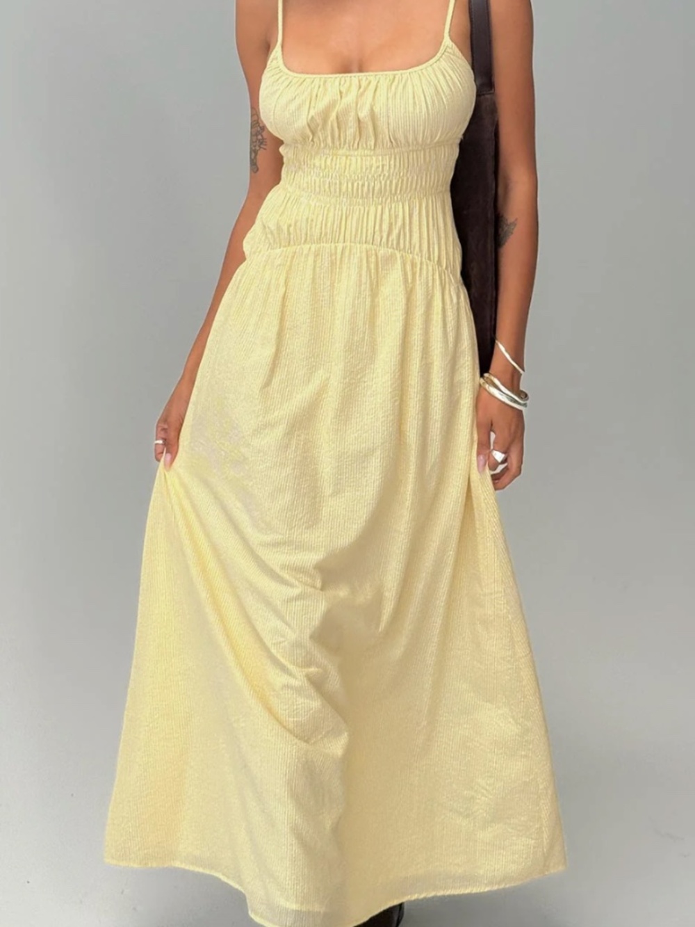 Yellow Stripe Princess Polly Maxi Dress- Princess Polly
